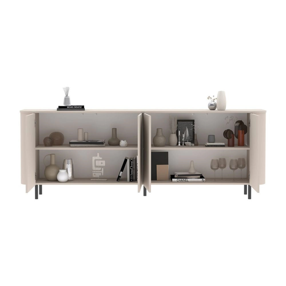 Madia Marini con 4 ante 230x43x85 H cm colore cashmere