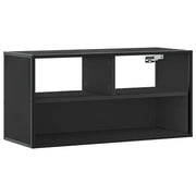 Mobile TV | Armadietto TV | Mobile Porta TV Nero 80x31x39,5 cm in Truciolato e Metallo
