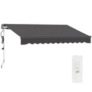 Toldo Retrattile per Giardino e Terrazzo ¨C zephmum ¨C Grigio Scuro 296x250 cm