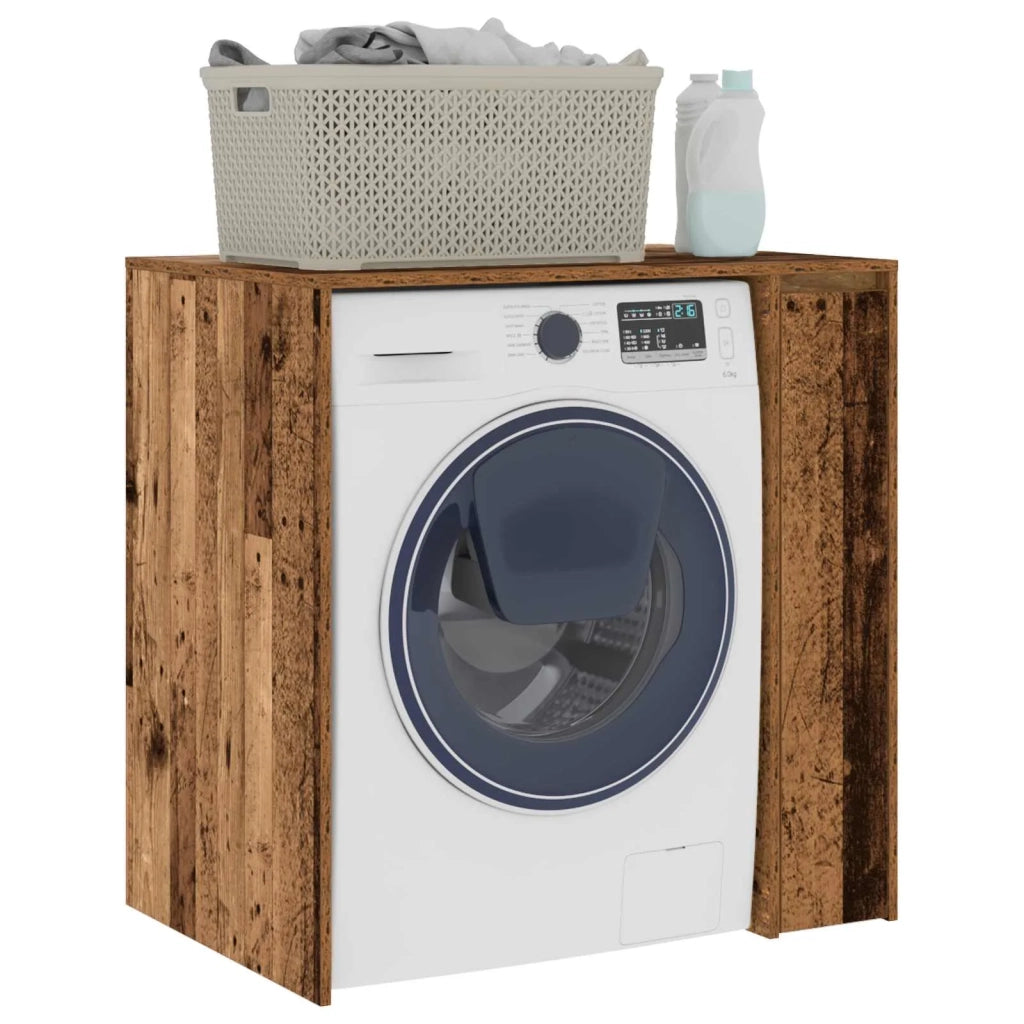 Mobiletto per lavatrice con porta Legno vecchio 87 x 60 x 89 cm 8006806