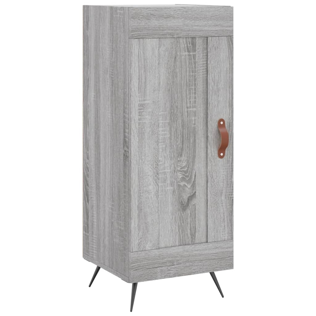 Buffet credenza cassettiera armadio mobile contenitore organizer cucina soggiorno salotto rovere Sonoma alto 34,5 x 34 x 180 cm legno ingegnerizzato grigio 02_0035210