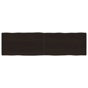 Piano Tavolo Marrone Scuro 180x50x(2-6)cm Rovere Non Trattatocod mxl 128159