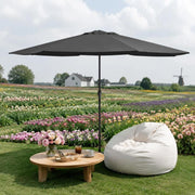 Parasol With Metal Pole 390 Cm Anthracite