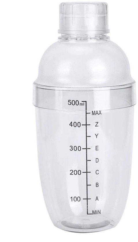 Shaker da Cocktail 530ml - Materiale BPA-free - Leggero/Sostenibile - Facile da pulire - Adatto per uso domestico/professionale - Superficie lucida