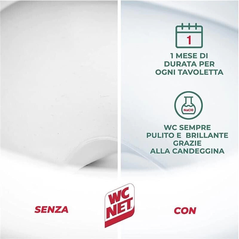 WC NET 2 PZ TAVOLETTE IGIENIZZANTI CON CANDEGGINA