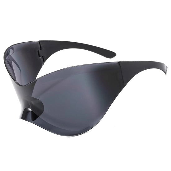 Oversized Zonnebrille con Design Futuristico Hip-Hop per Uomo e Donna