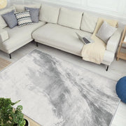 Tappeto bassopoli - moderno e lavabile - 1 pezzo - grigio chiaro - 120 x 170 cm