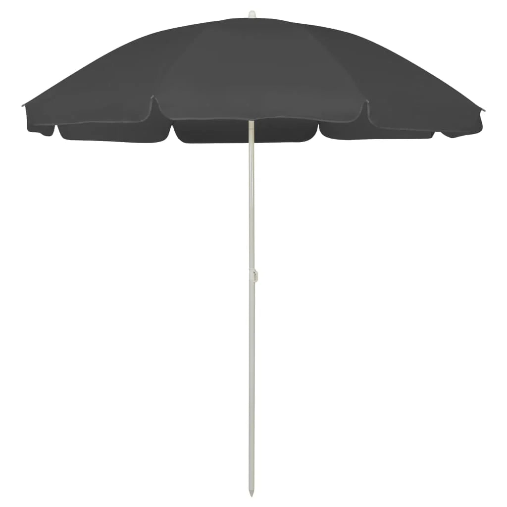 Ombrellone da spiaggia 240 cm antracite 02_0008375