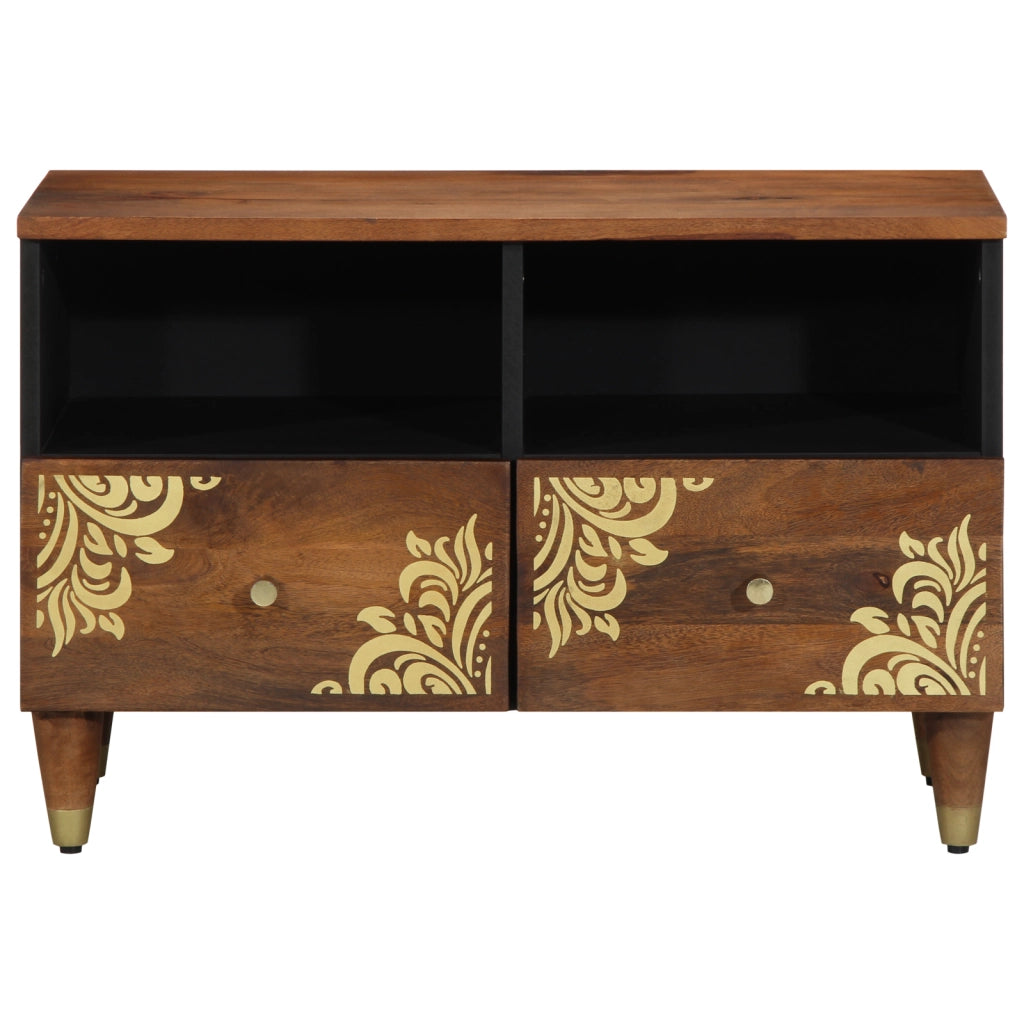 Mobile TV 70x33x46 cm Legno Massello Mango