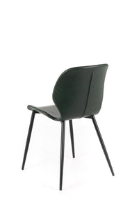 Set 4 Sedie 55x45xH83 cm in Soft-Touch Diana Verde Scuro