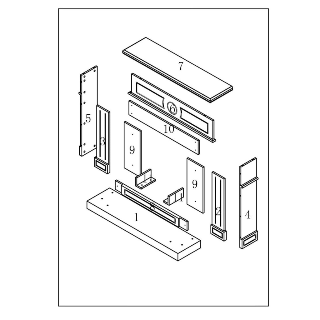 Mpc Cornice Camino Lipari Grigio Grigio Cornice Caminetti Lipari Grigio Per Inserto Elettrico Caminetto Vulcano o Bruciatore Esistente In Legno Mdf Design Lineare Adatto Per Tutti Gli Ambienti