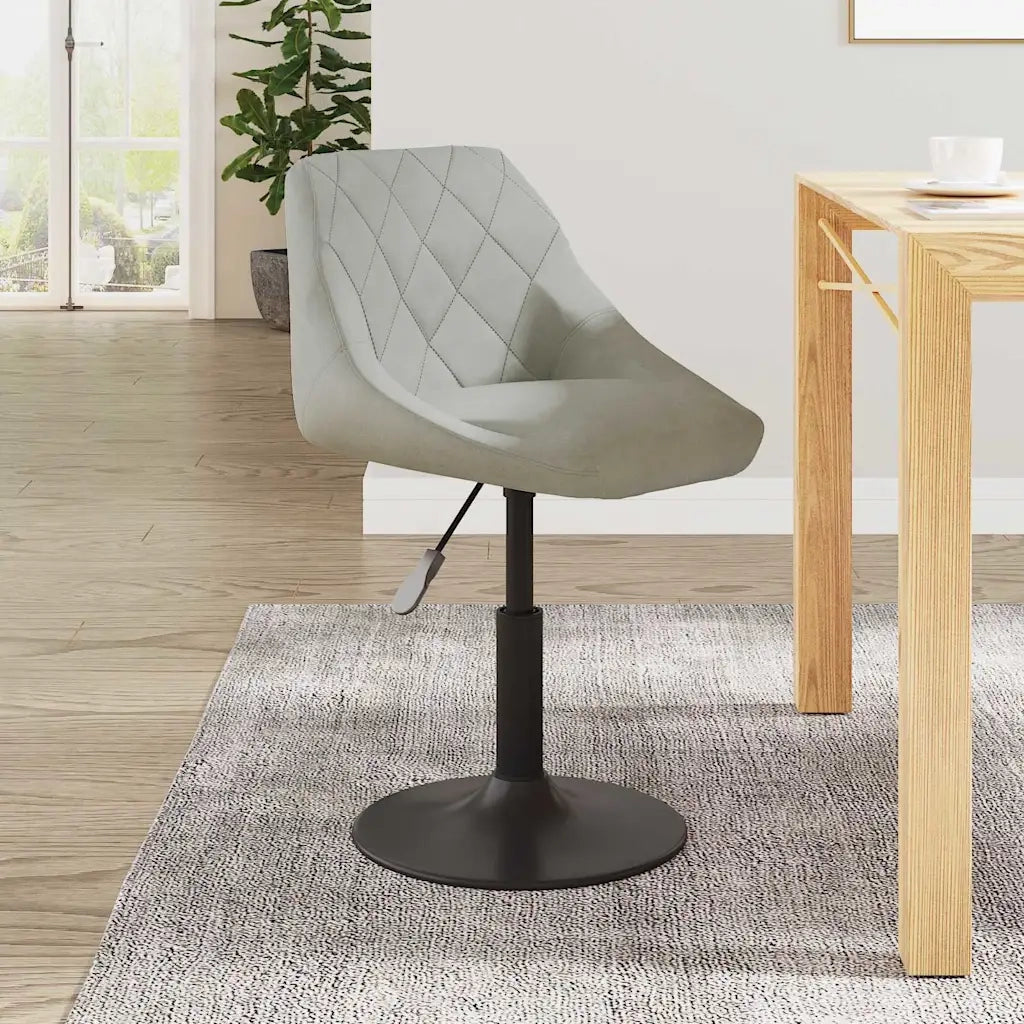Sgabello da Bar Grigio Chiaro in Velluto cod mxl 57330