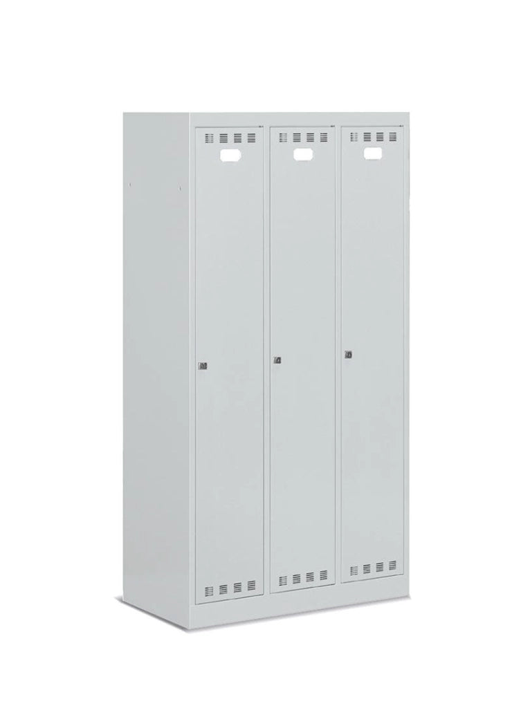 Armadietto per spogliatoio a 3 vani cm. 90x50x195h