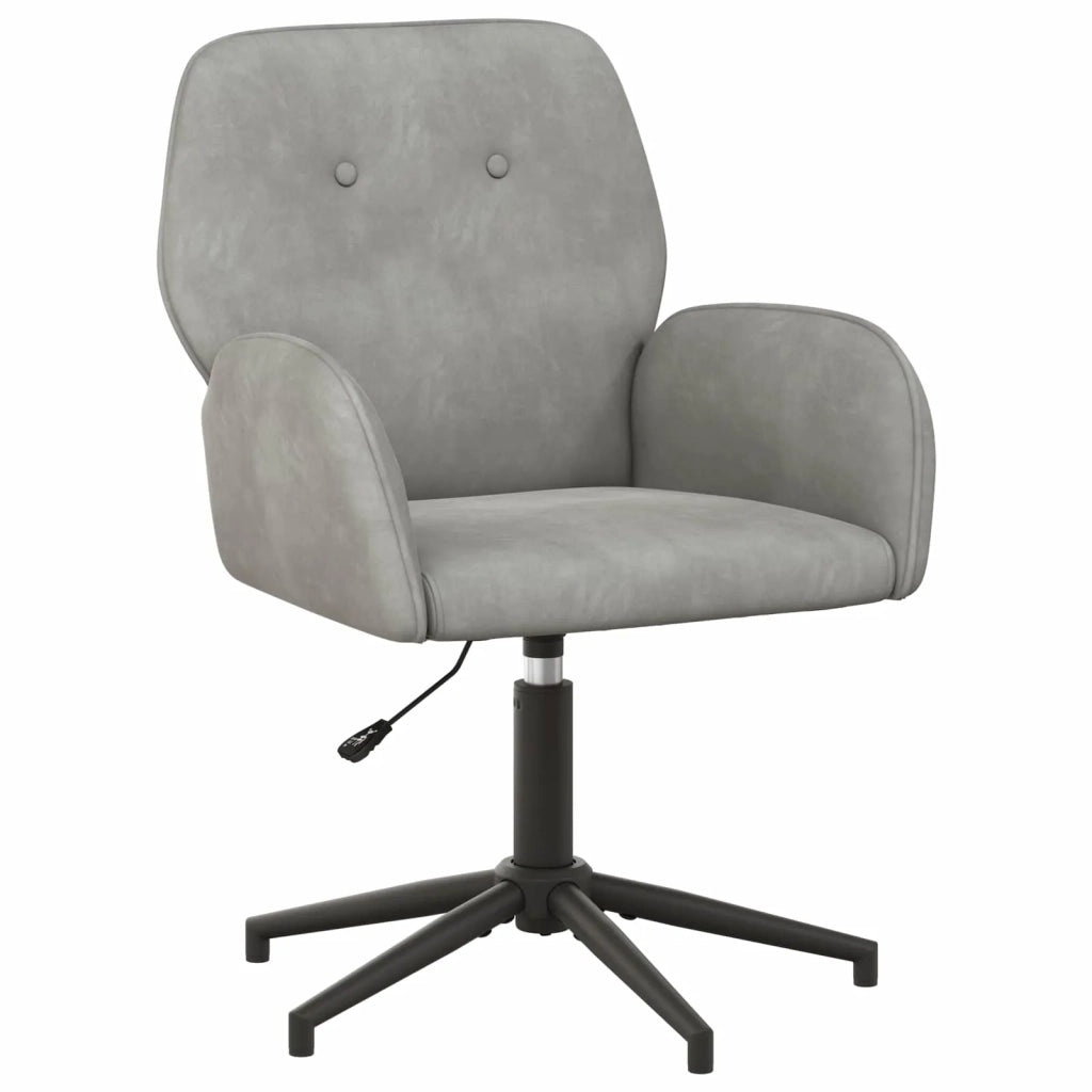 Sedia da scrivania girevole 54 x 55 x 90 cm Grigio Chiaro 42034344