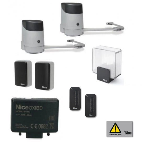 NICE HOPPKCE HOPP 24V KIT AUTOMAZIONE CANCELLO BATTENTE CANCELLI BATTENTI