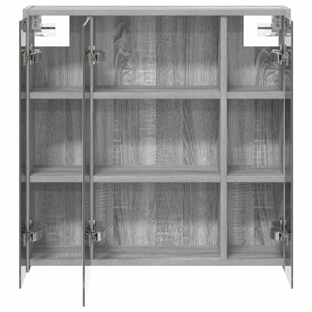 Mobiletto per specchio da bagno Grigio Sonoma