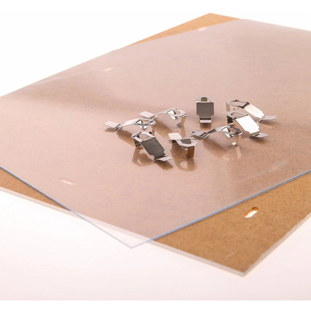 Trade Shop - Porta Foto 20x25 Con Clip Fix Intercambiabile A Giorno Plexiglass Senza Cornice -