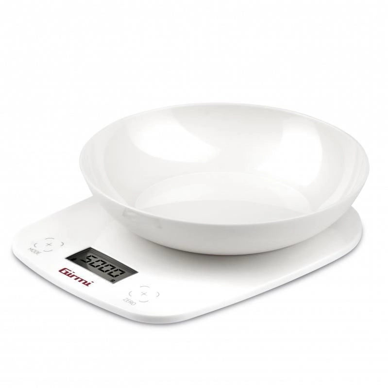 Girmi PS01 Bilancia da cucina elettronica Bianco Superficie piana Rotondo