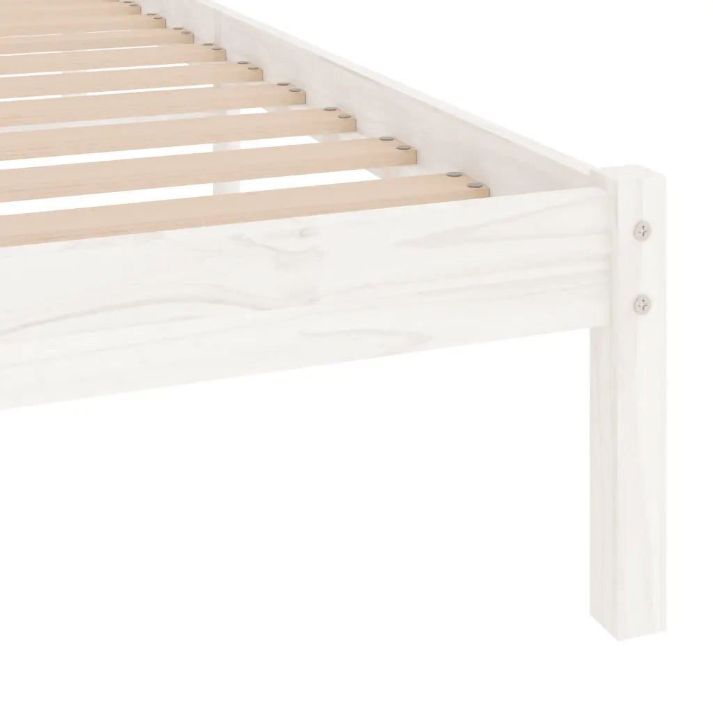 Giroletto Bianco in Legno Massello 90x190 cm 3FT Single cod mxl 64063