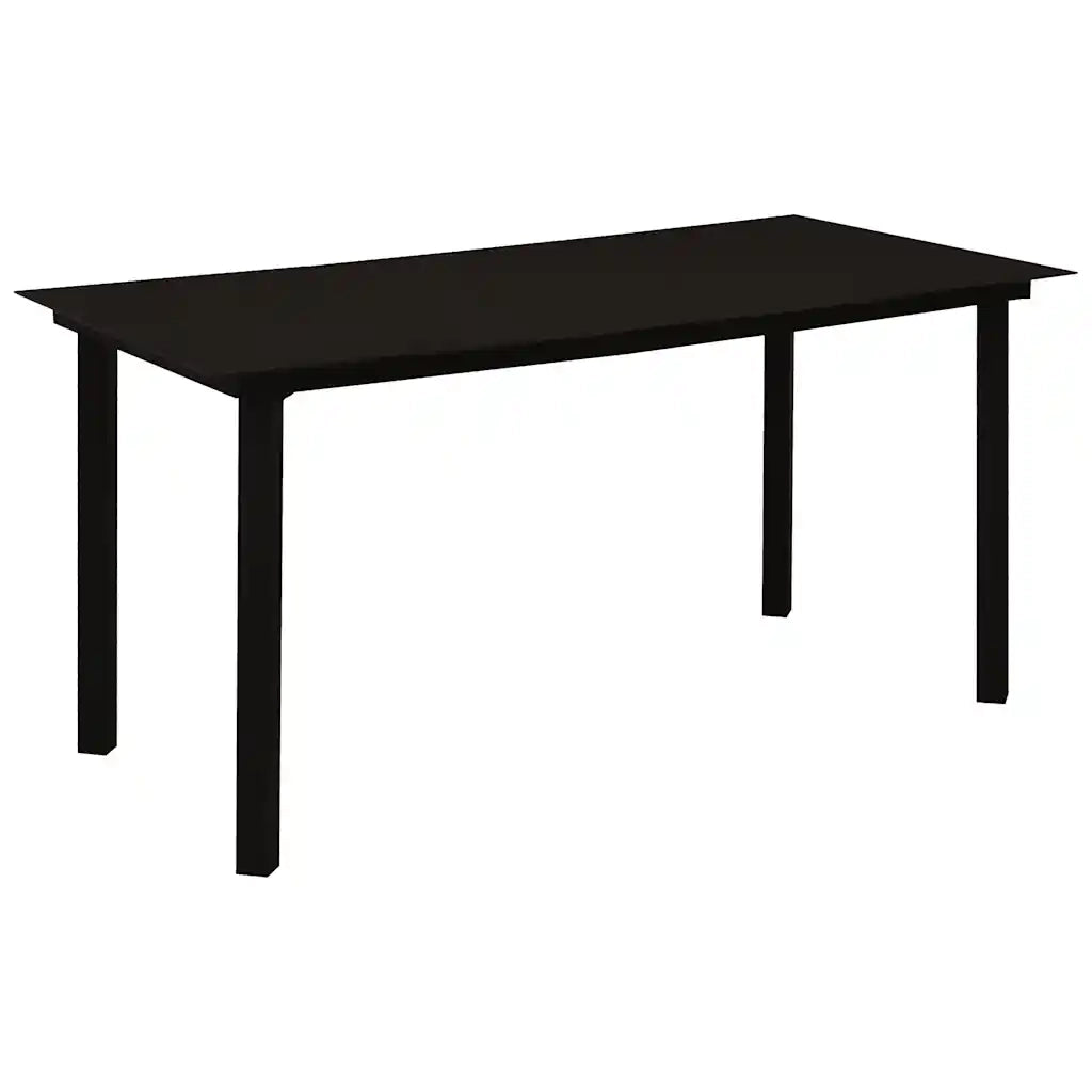 Set da Pranzo da Esterni 5 pz in Corda di Cotone e Acciaio Nero 3058279
