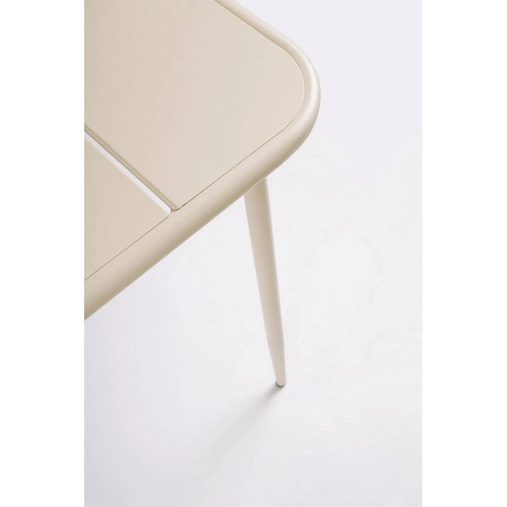 Tavolo da Giardino Acciaio Tortora Moderno 140x80 cm - THARNIS