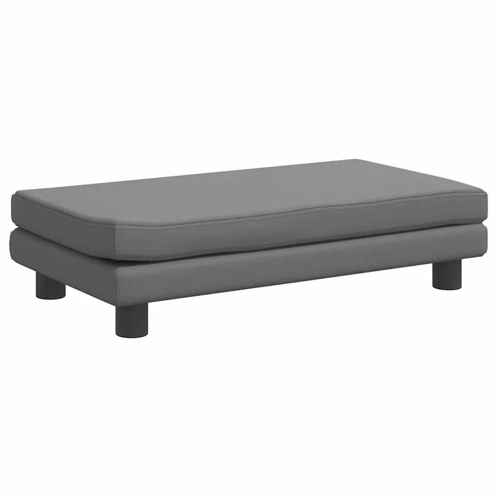 Lettino per Cani con Estensione Grigio 100x50x30 cm Similpelle CFW8293968