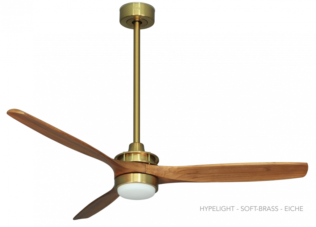 Vam Ventilatore da soffitto industriale a risparmio energetico BIG Wi-Fi Grafite 180 cm con 6 pale in alluminio con telecomando 5 velocità