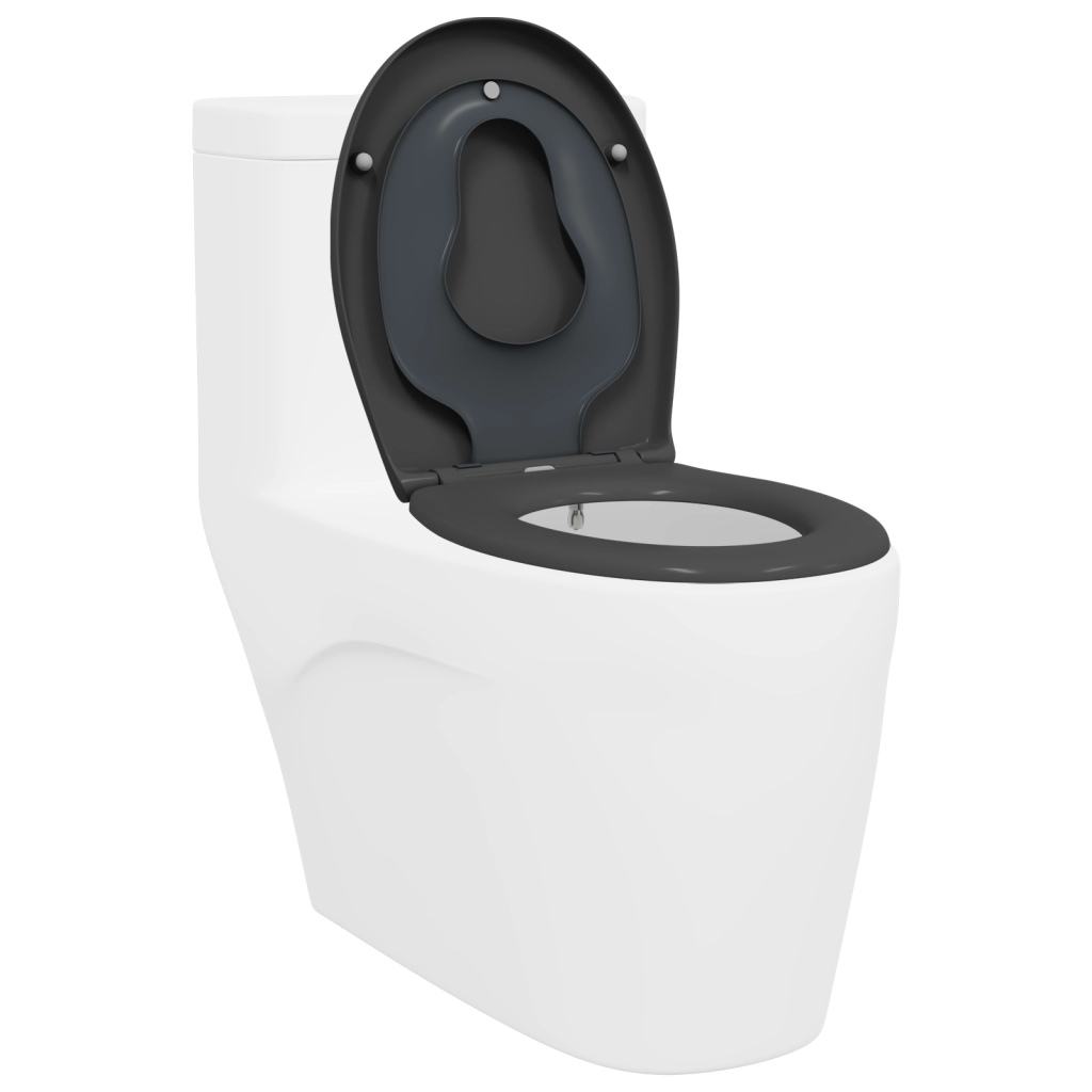Sedile per Toilette Familiare con Sedile per Bambini Sgancio Rapido in Duroplast