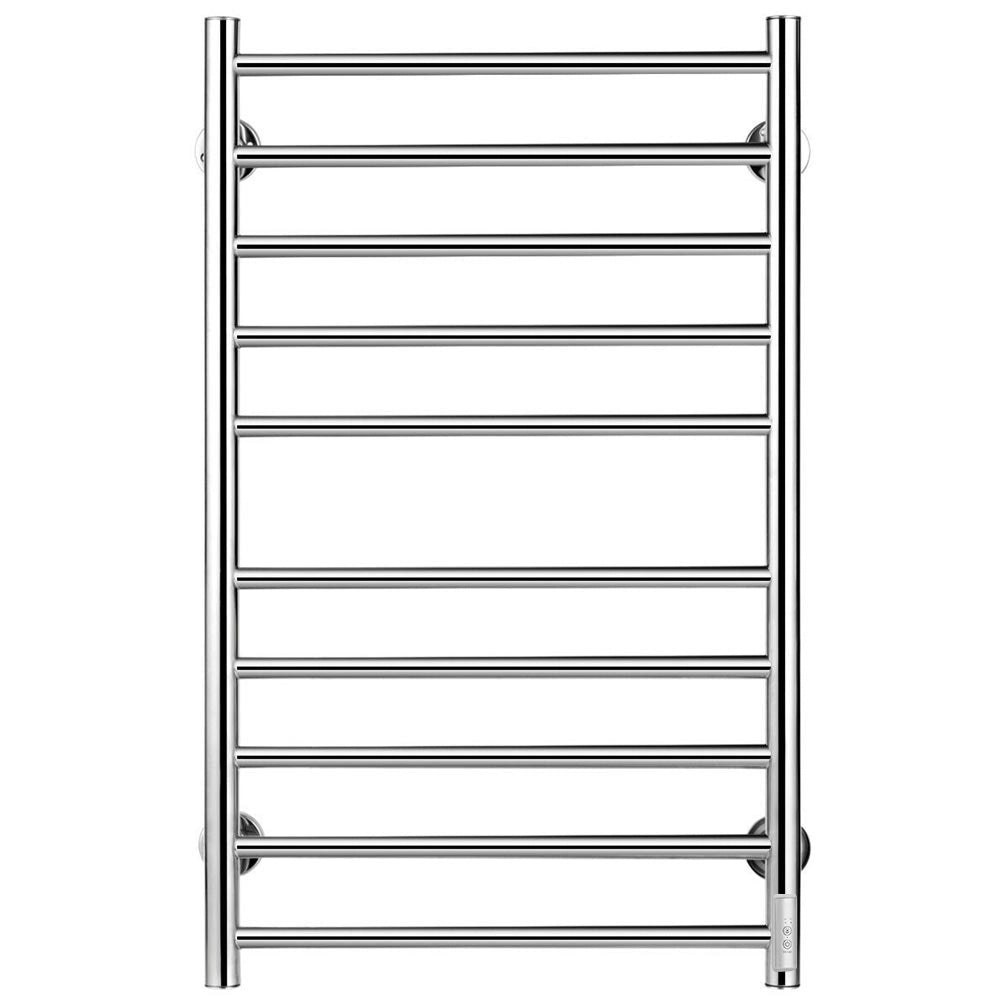 Scaldasalviette Termoarredo Elettrico Bagno Asciugabiancheria 10 Elementi Silver