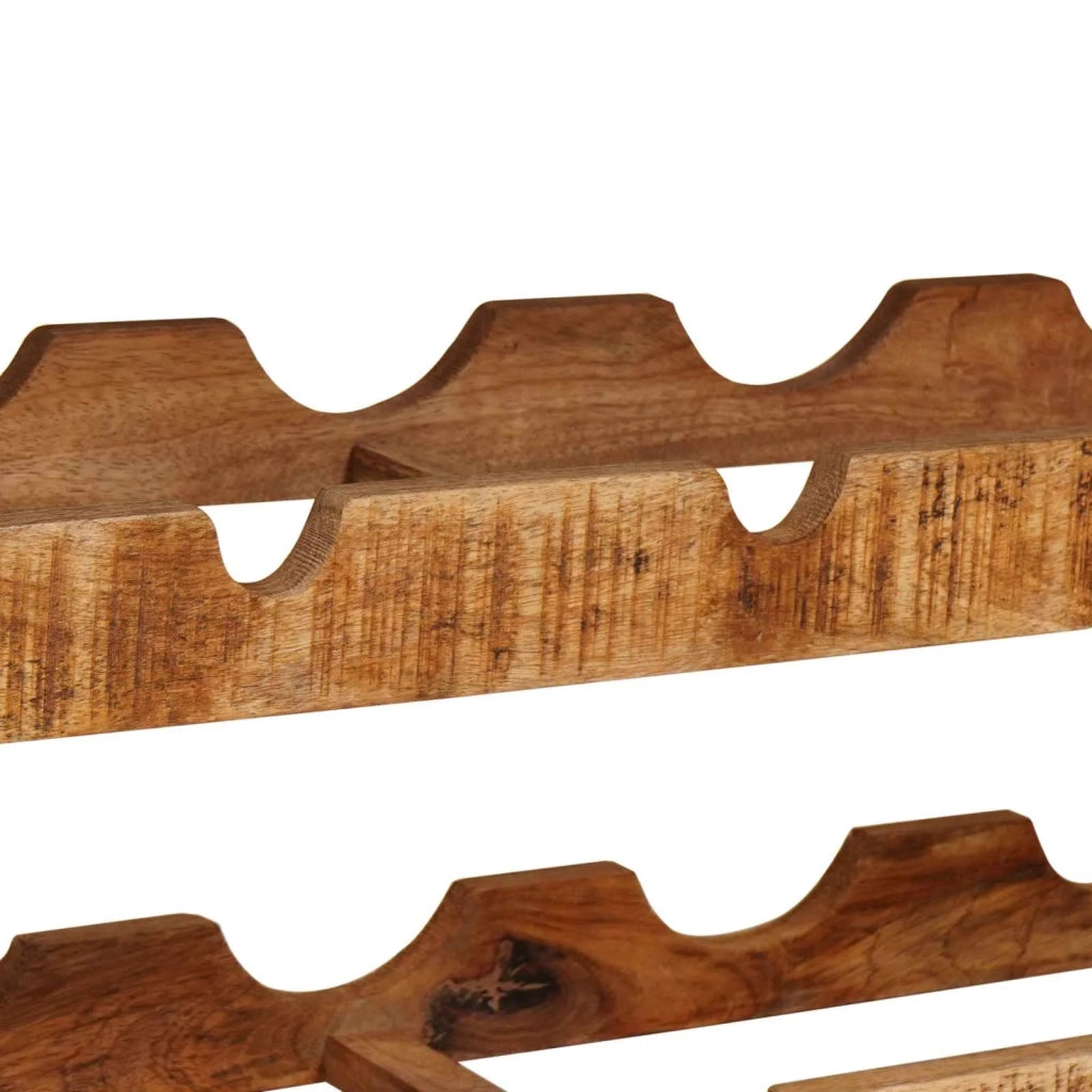 Portabottiglie 100 x 45 x 33 cm Legno di Mango Grezzo Massiccio