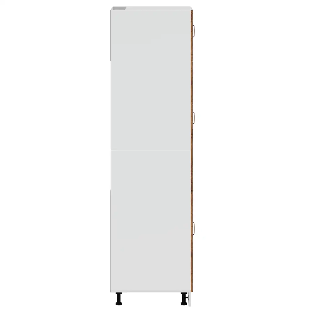 Armadio da Cucina-Credenza da Cucina Kalmar Legno Vecchio in Legno Multistrato