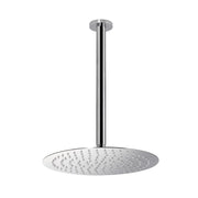Set doccia braccio verticale tondo 30 cm e soffione acciaio inox 20cm cromo Rubinetterie Mariani