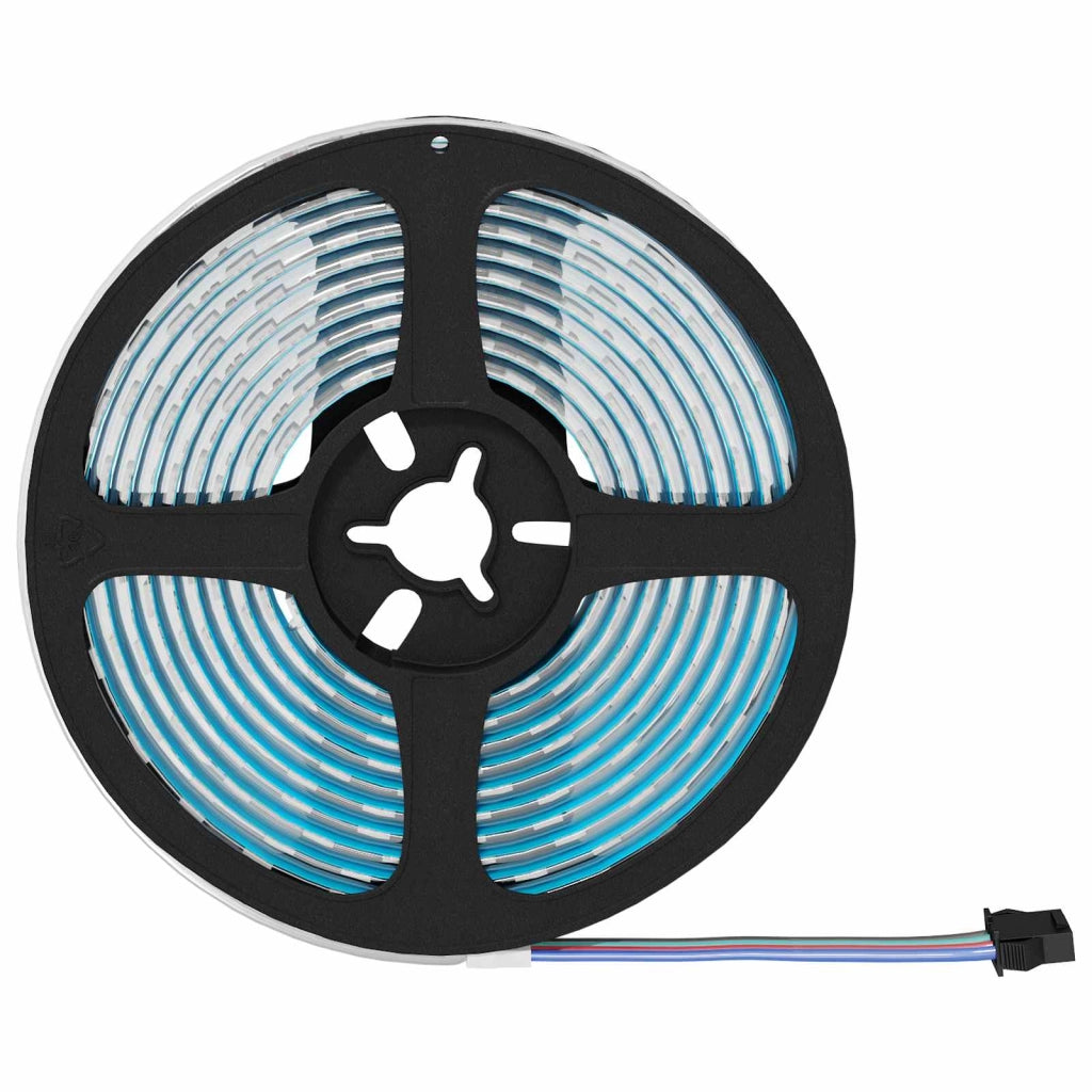 Set di 4 strisce LED flessibili moderne per interni 400 x 0,8 x 0,3 cm plastica nera 02_0056350