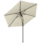 Ombrellone da balcone pieghevole 270 cm crema ¨C zephmum ¨C UV 50+ con manovella