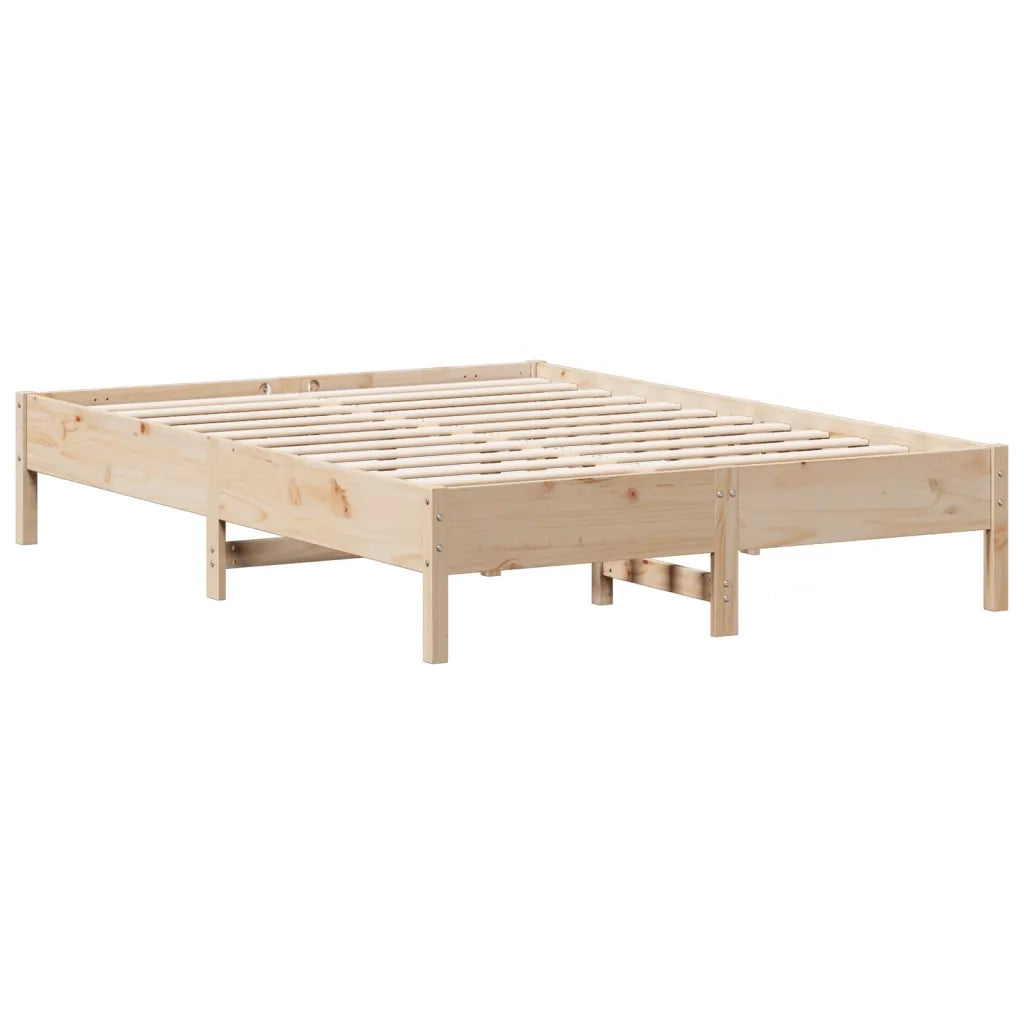 Letto senza Materasso 160x200 cm in Legno Massello di Pino 842690