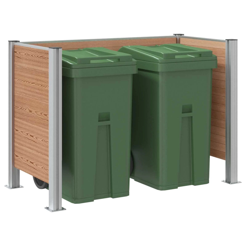 Recinzione Contenitore per Rifiuti Marrone 161 x 85 x 115 cm 3429264
