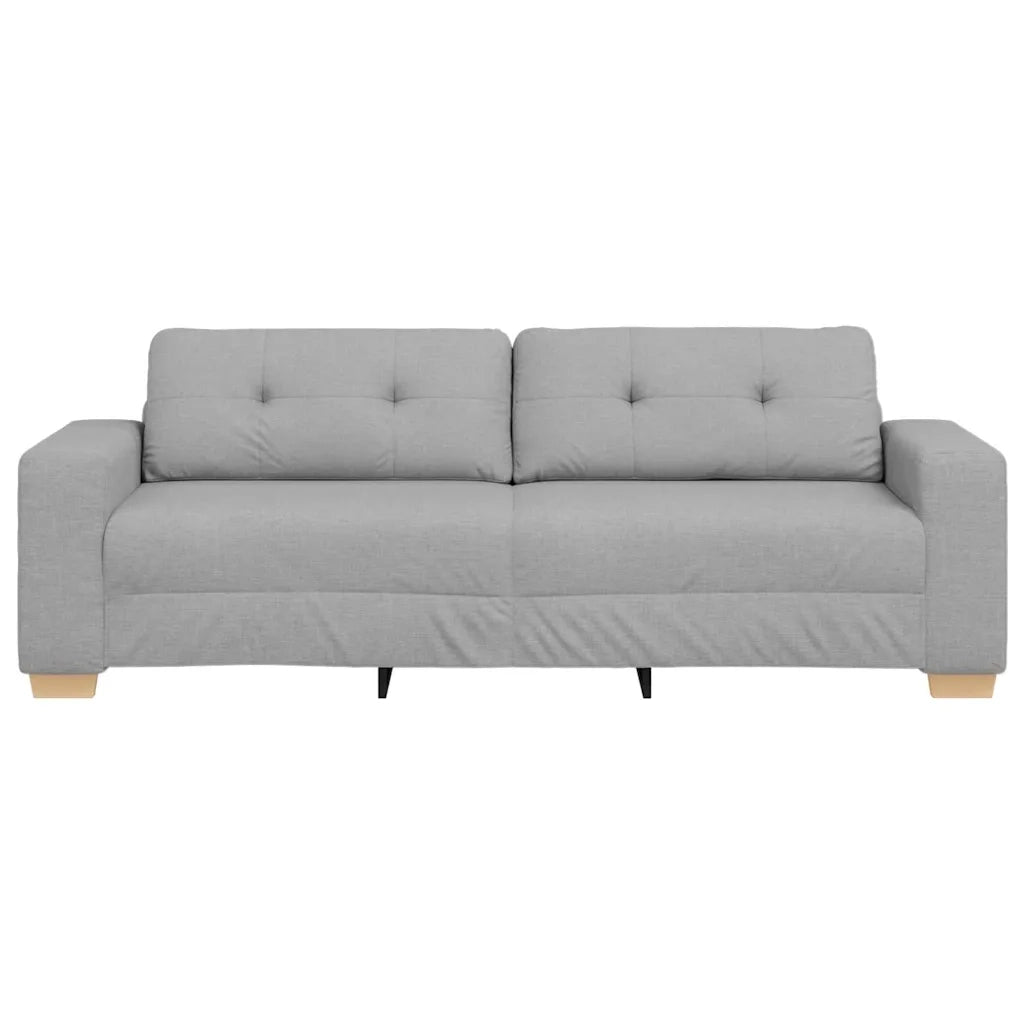 Divano 3-Persone con cuscino Grigio nuvola Tessuto 4105096