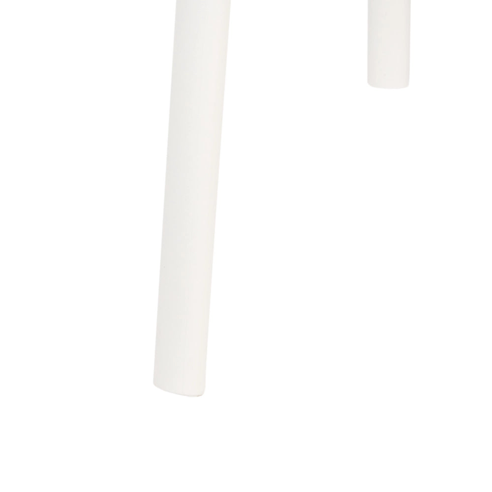 Set di 4 sedie da giardino rosa pastello leggere e resistenti alle intemperie stile moderno