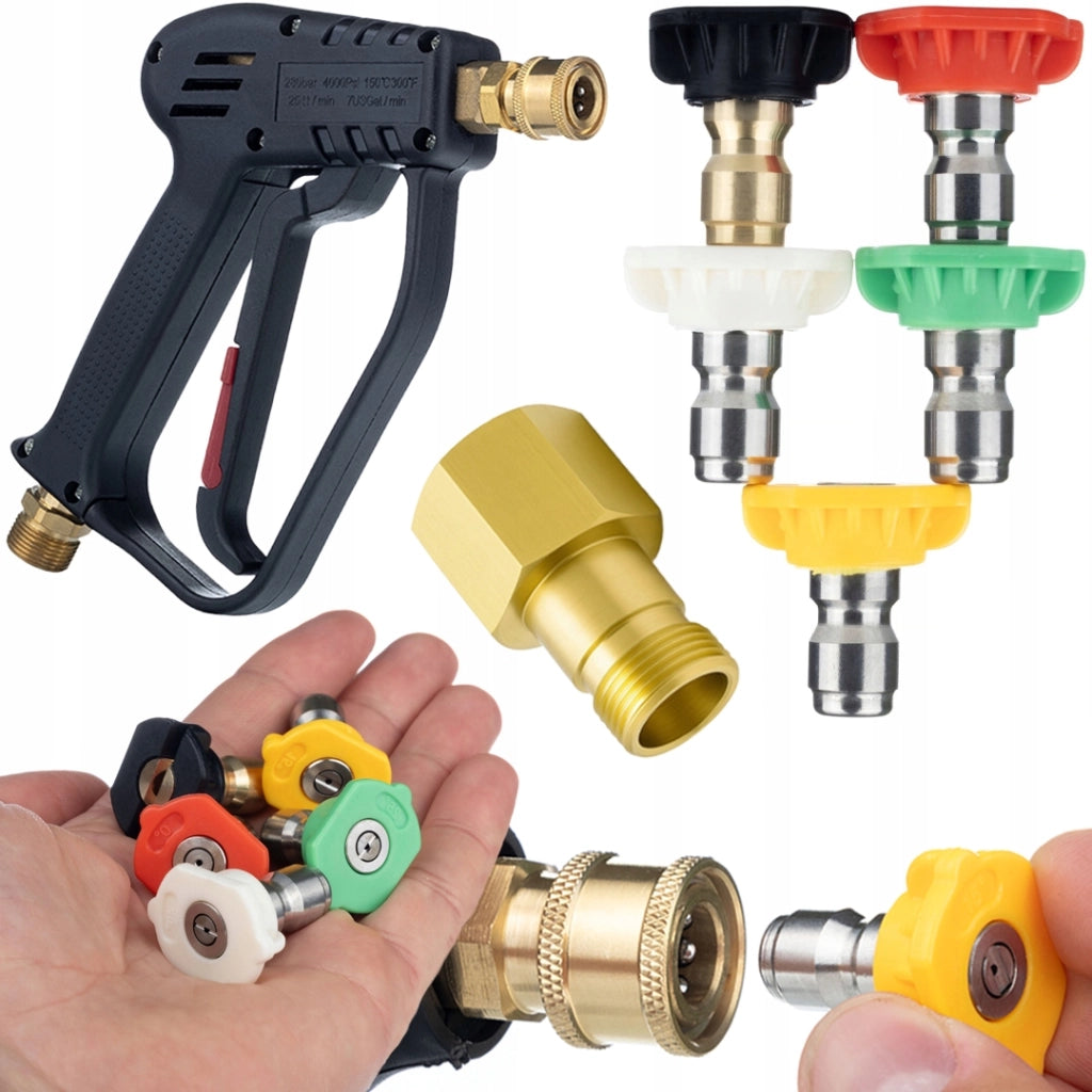 Set di Ugelli e Pistola per Idropulitrice – Compatibile con Kärcher HD/HDS