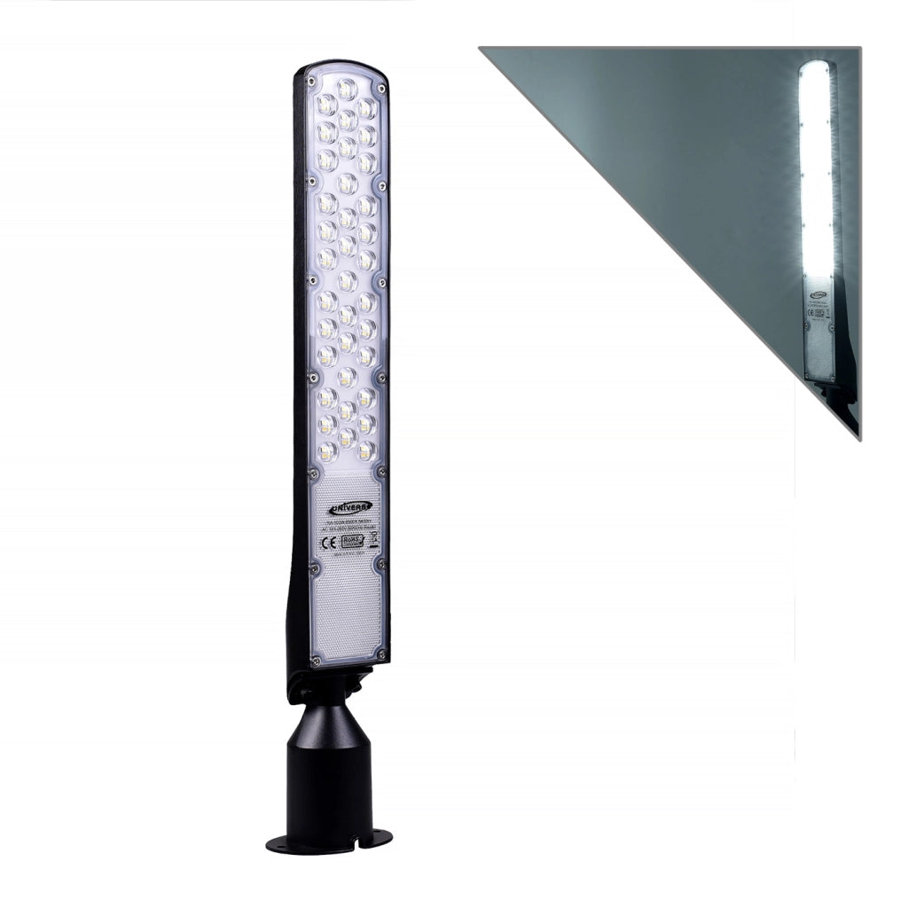 LAMPIONE LED STRADALE 100W LUCE FREDDA 6500K° - ALTA EFFICIENZA ENERGETICA ILLUMINAZIONE ESTERNA RESISTENTE E DURATURA