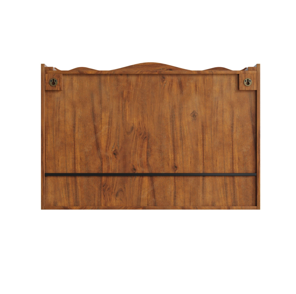 Pensile a parete marrone 90x20x60 cm con ante scorrevoli