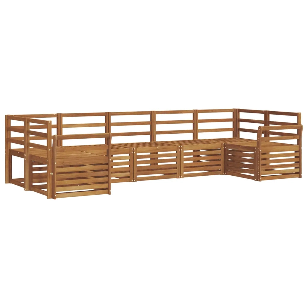 Set divano sezionale 7 pcs Naturale