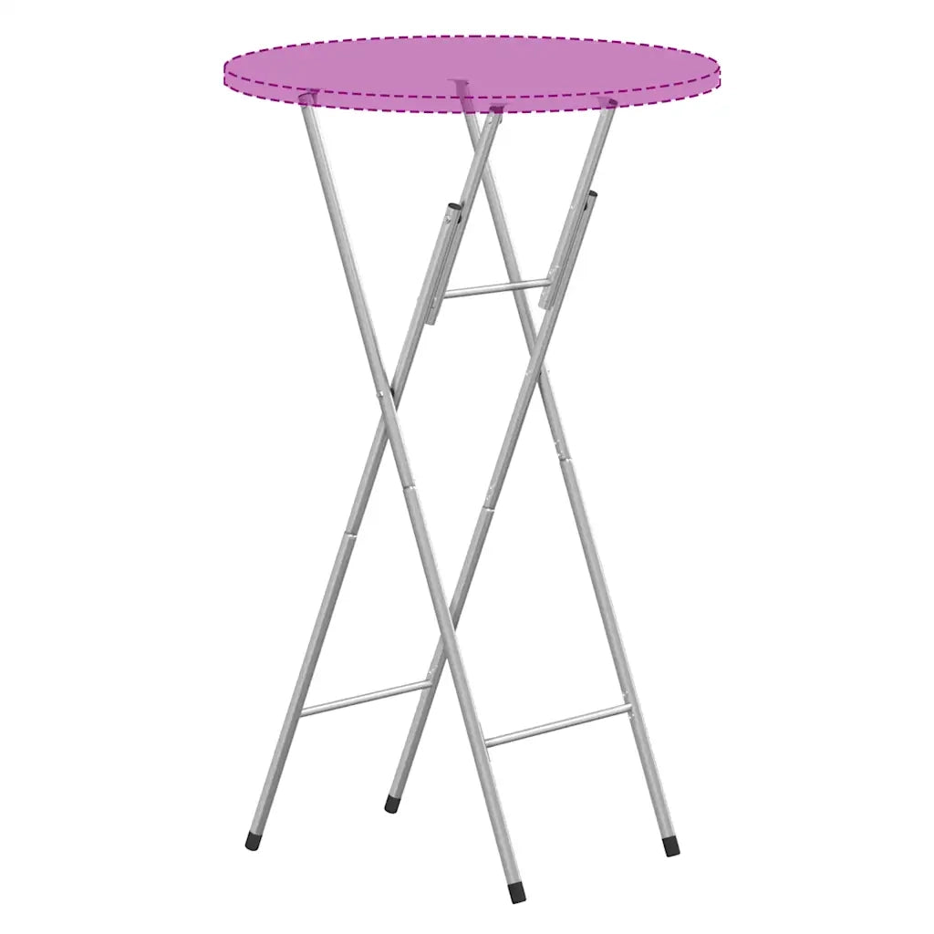 Gambe Pieghevoli per Tavolo da Bar Argento 45x53x108 cm Acciaio 288464
