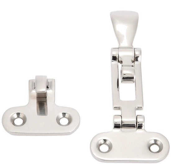 Accessori per imbarcazione - 2 pezzi - Acciaio inossidabile - Blocco - Chiusura a specchio - Viti - Altoparlante per plafond - Facile da installare