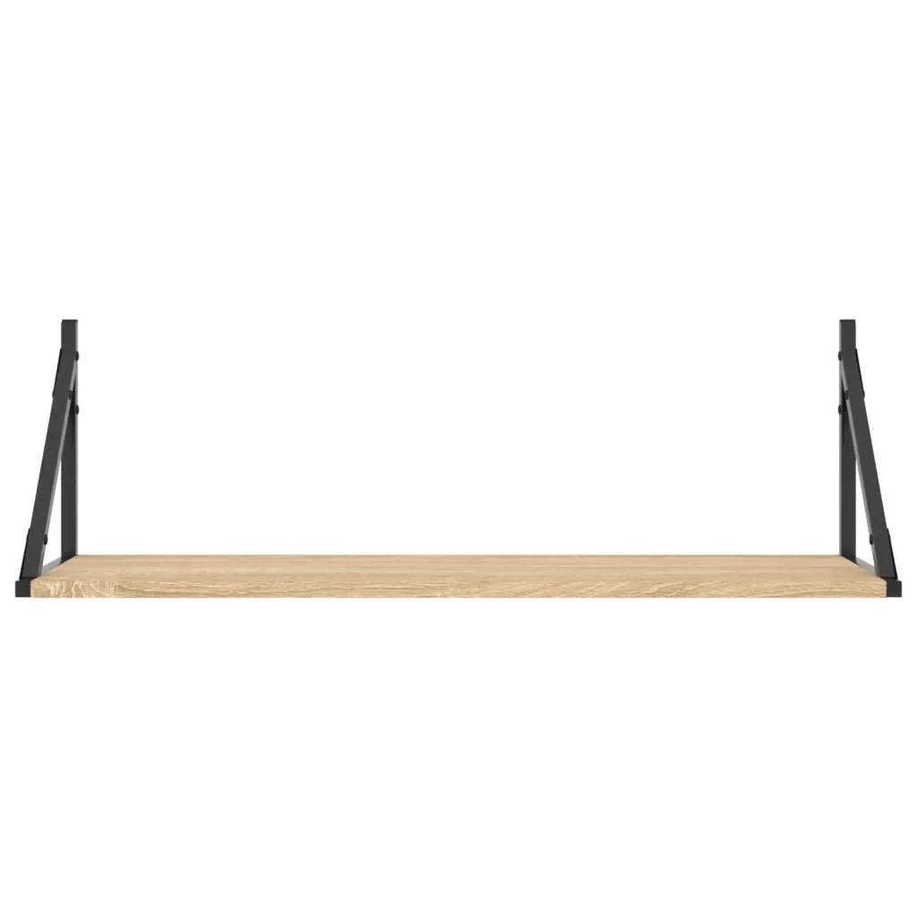 Mensole da parete 2 pz Rovere Sonoma 80x25x25,5 cm Legno ingegnerizzato 836339