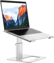 Standa per laptop portatile, riser per laptop trasportabile, nero - progettato ergonomicamente - supporto metallico per laptop - 10 a 156 pollici - computer PC