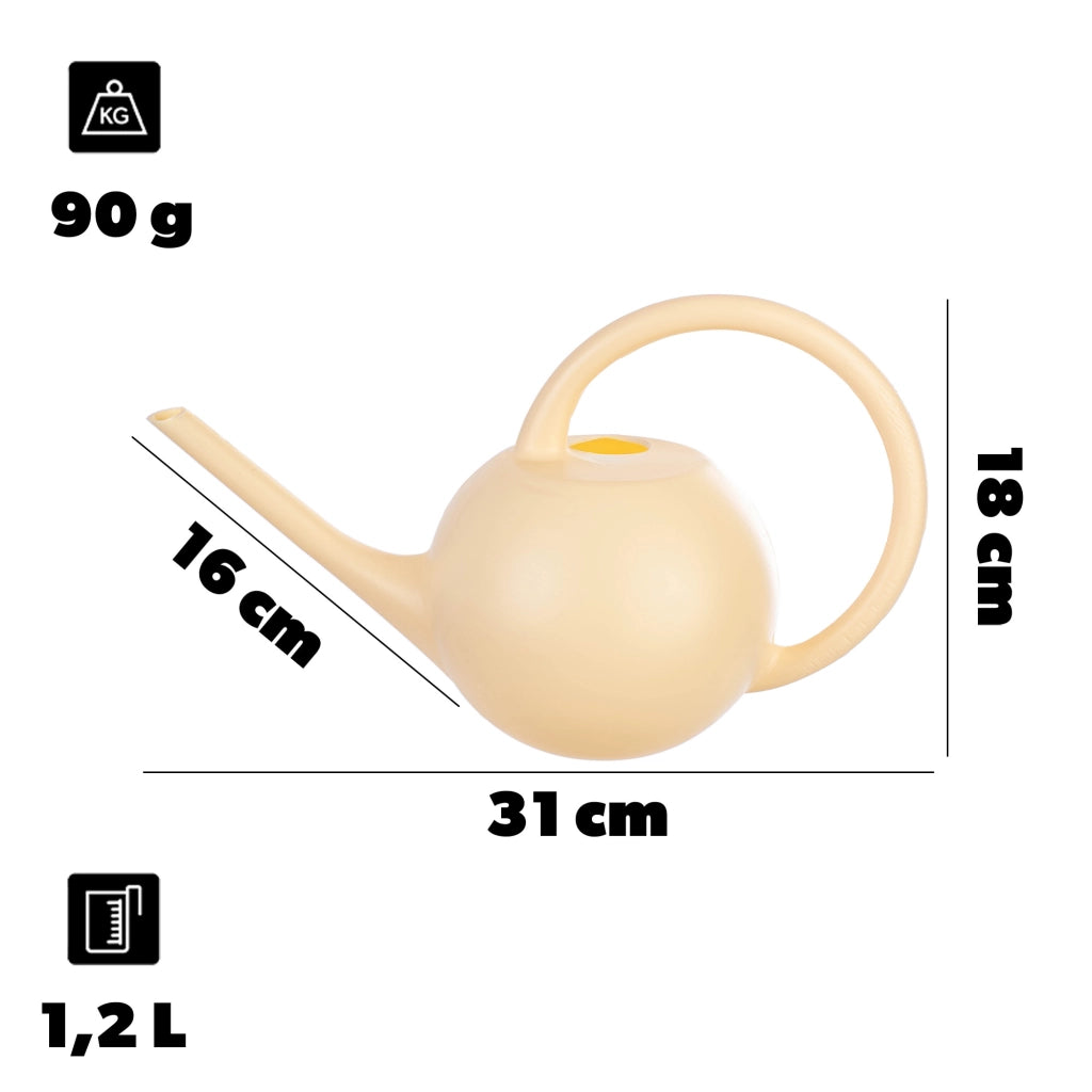 Annaffiatoio KADAX per giardino domestico, ideale per innaffiare fiori e piante, piccolo, in plastica, 1,2 litri.