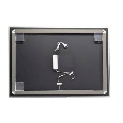 Specchiera retroilluminata LED 100x70 reversibile sabbiatura perimetrale 1 cm
