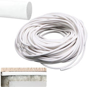 Cordone di sigillatura a silicone 10 metri - Profilo a viti - Strisce di schiuma - Ø 2 mm - Per sigillatura di giunti porte/muri