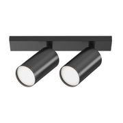 Maytoni Lampada da soffitto moderna FOCUS S 2 luci GU10 nero metallo